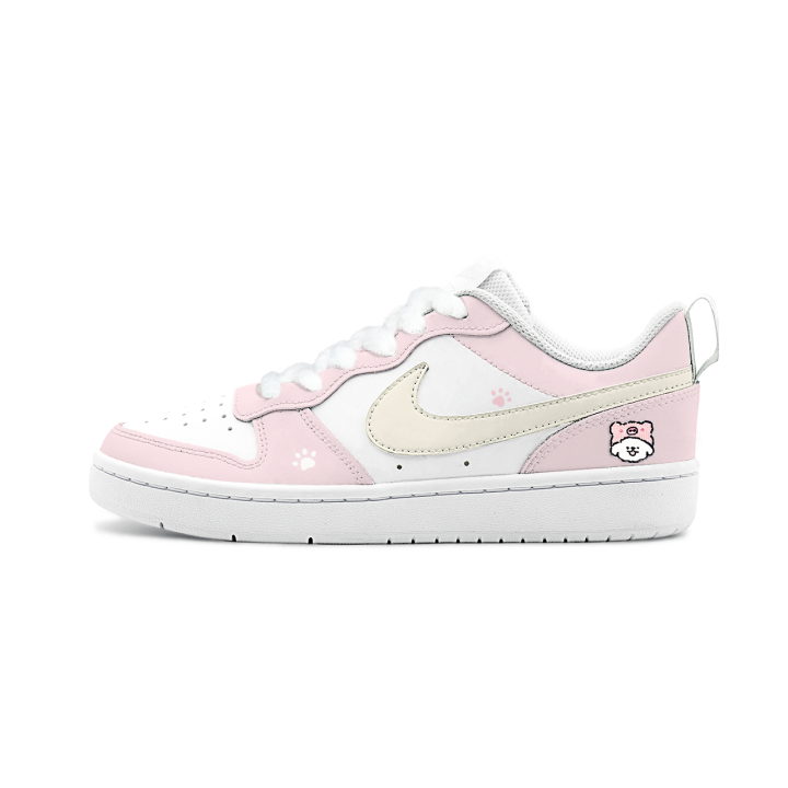 Nike Nike Court Borough Lemon Candy, Milk Candies Puppy Cushioning Abrasion Resistant Breathable Slip Resistant Low top