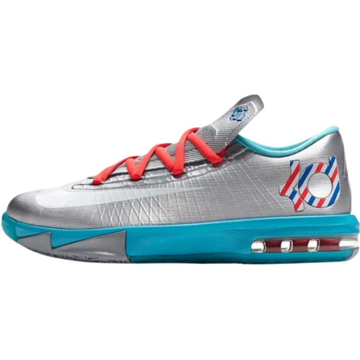 Nike Nike KD 6 Low top Children's Basketball Shoes Silver Kids'