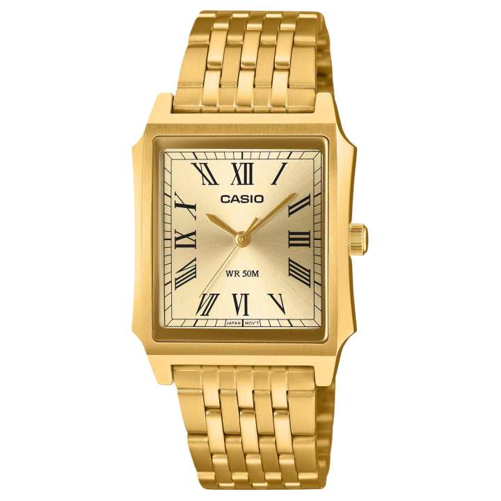 CASIO CASIO STANDARD Quartz Movement Stainless Steel Strap Watch Unisex Gold Dial