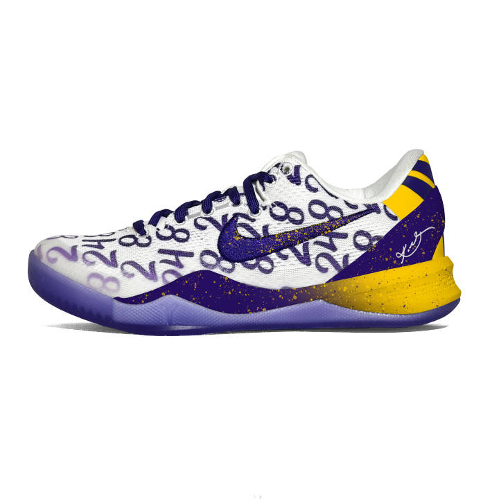 Nike Nike Kobe 8 Starry Dot Abrasion Resistant Low top Basketball Shoes Unisex