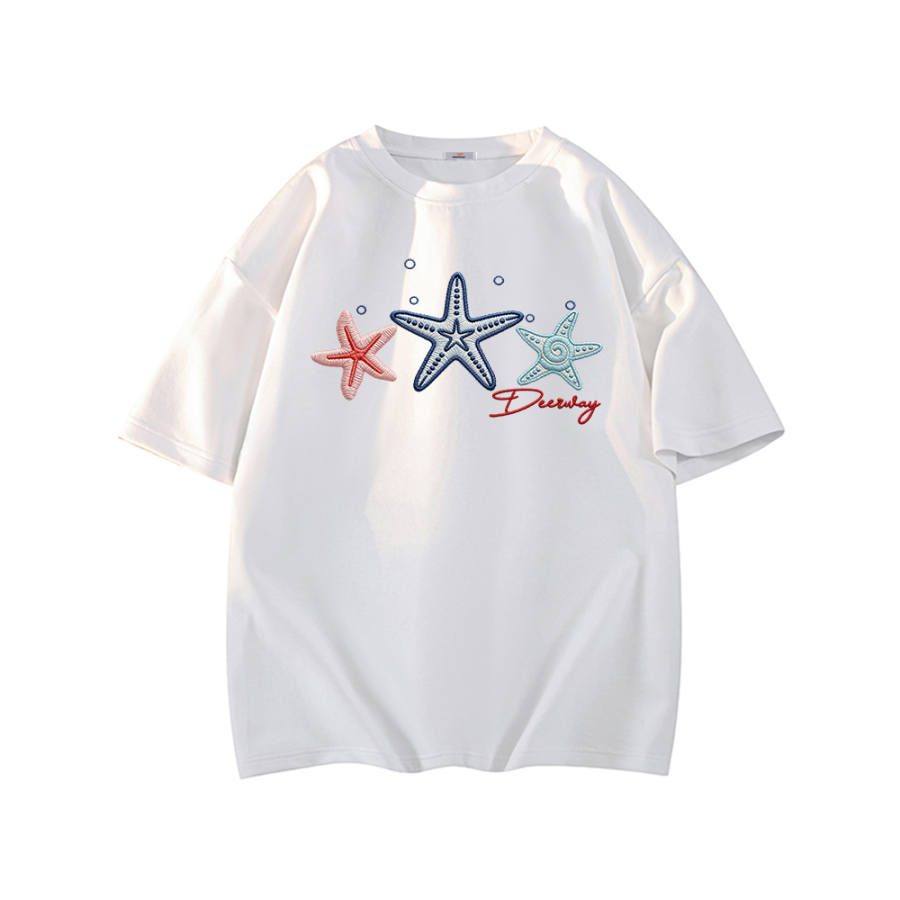 DEERWAY T Shirts Unisex Crew Neck Moderate Heavyweight