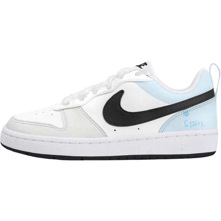 Nike Nike Court Borough 2 Low top Skateboard Shoes Black Blue Gray Teenagers