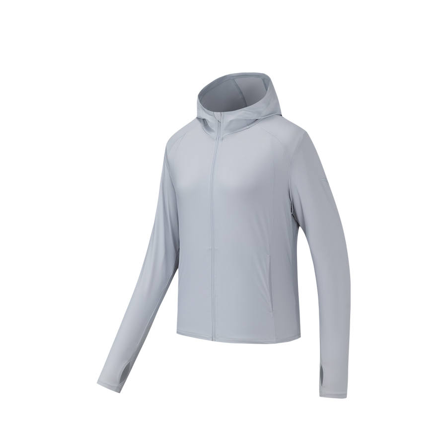 Anta Sun Protection Clothing Women's Cucumber Gray