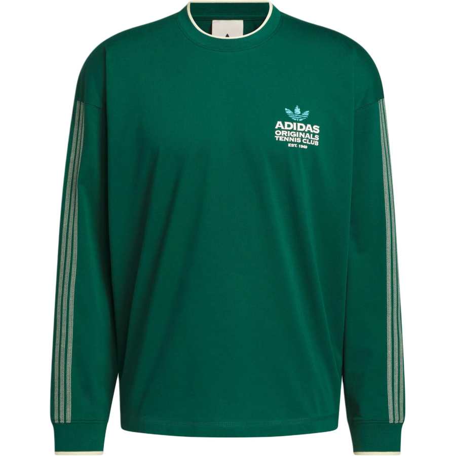 Adidas Originals T Shirts Men's Forest Green Crew Neck Moderate