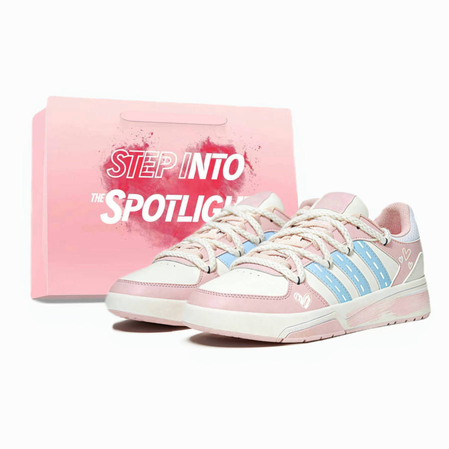 Adidas Adidas Solecourt Low top Skateboard Shoes Unisex White Blue Pink