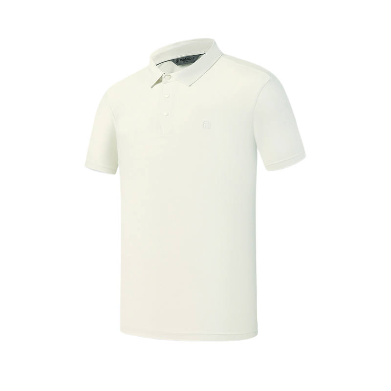 FILA Polo Shirts Men's Morning Dew Gray Polo Collar Moderate Straight Fit