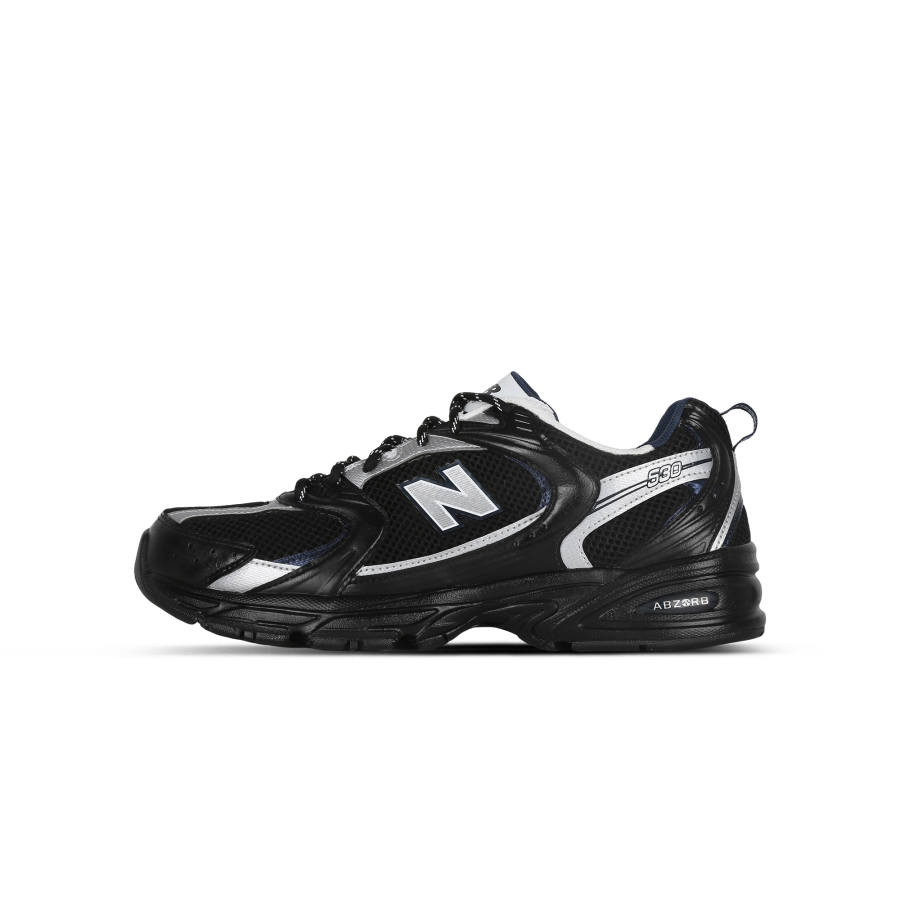 New Balance New Balance NB 530 Cushioning Abrasion Resistant Breathable Low top City Commuting Running Shoes Unisex Black Silver