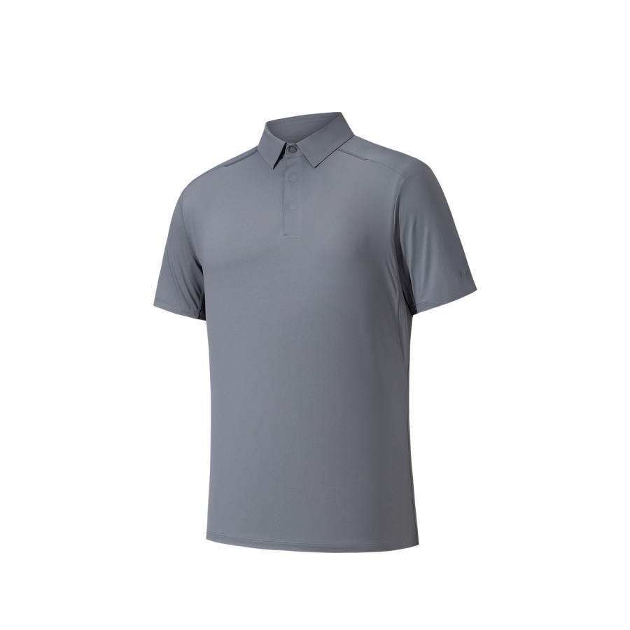 Anta Polo Shirt Men's Mist Gray