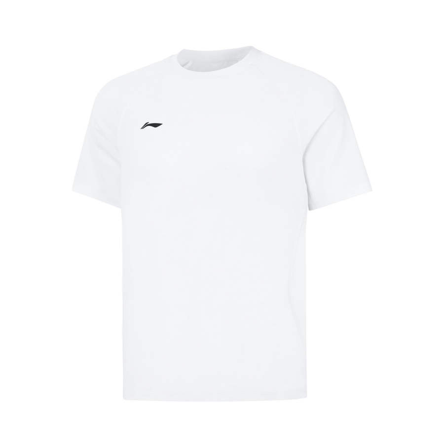 Li-Ning Li Ning T Shirts Men's White Crew Neck