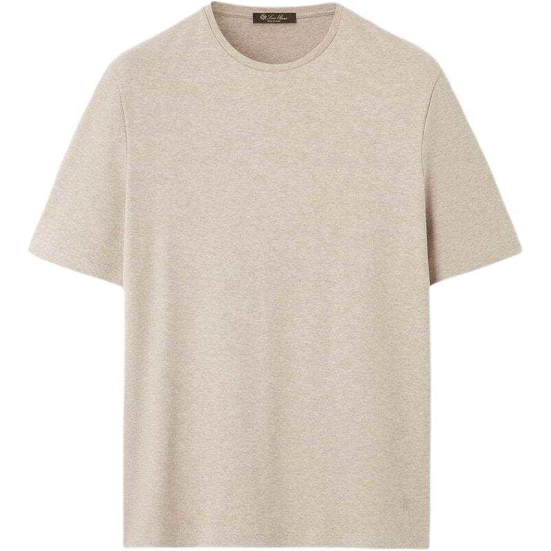 Loro Piana T Shirts Men's Sand Crew Neck Moderate