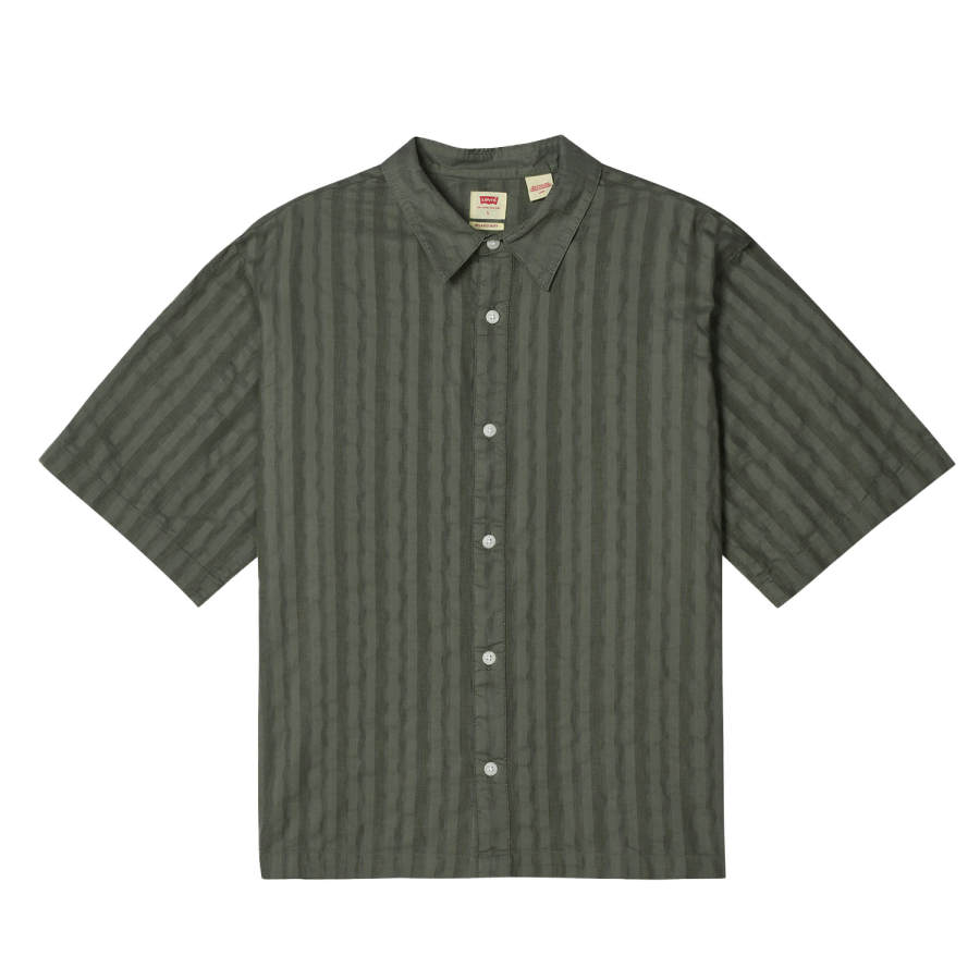 Levis Levis Shirts Men's Green Pointed Collar Moderate