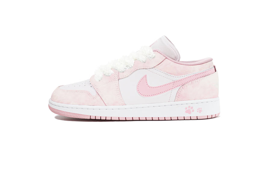Jordan Jordan Air Jordan 1 Low top Children's Basketball Shoes Pink Unisex