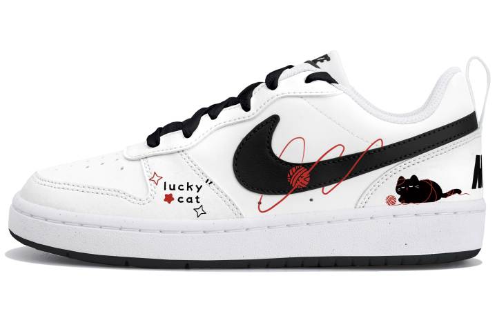 Nike Nike Court Borough 2 Low top Skateboard Shoes Women's Black White