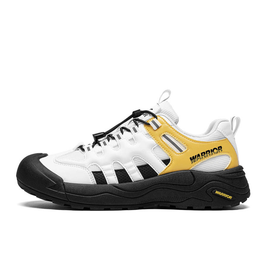 Warrior Coverage Moisture Wicking Balance Abrasion Resistant Breathable Low top Hiking Shoes Men's Beige Yellow Black