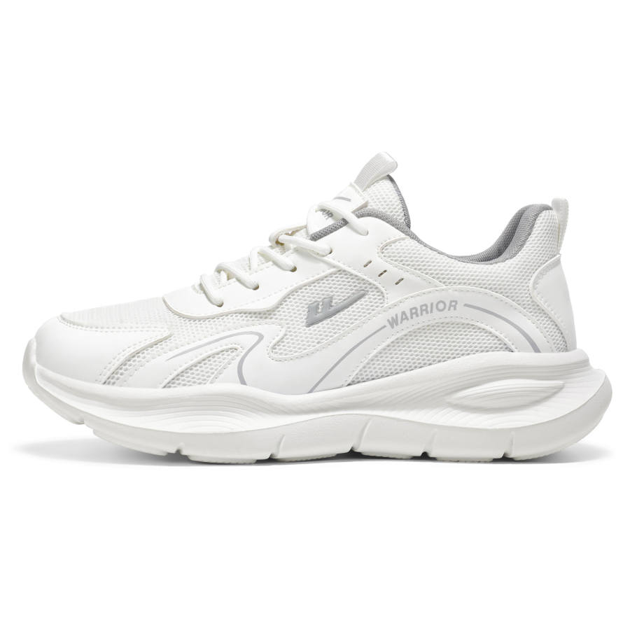 WARRIOR WARRIOR Running Shoes Men's Low Top White Gray/Gray Black/Black