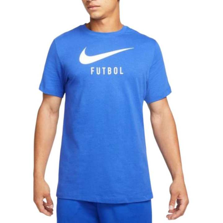 Nike Nike Swoosh T Shirts Men's Blue Crew Neck