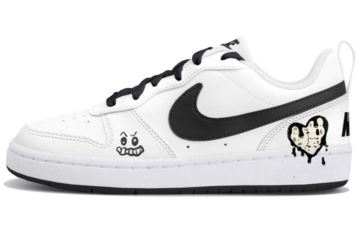 Nike Nike Court Borough 2 Low top Skateboard Shoes Women's Black White