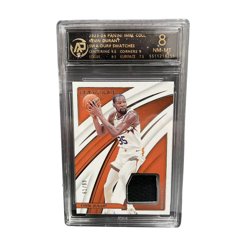 PANINI PANINI IMM COLL Sun, Kevin Durant, Bleach KD Authentic Jersey Material Rare Collector's Edition Graded Cards 1 Pc