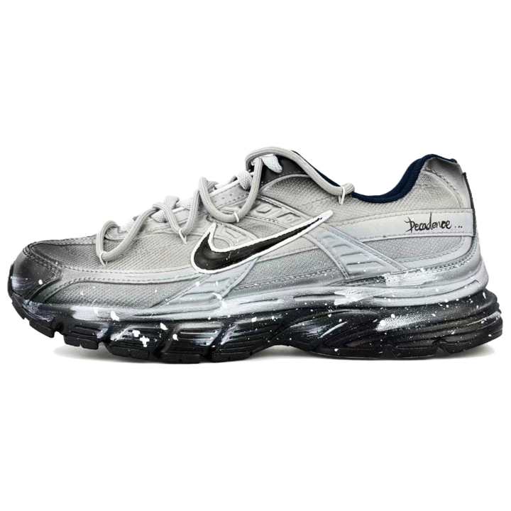 Nike Nike Initiator Low top Casual Training Long Distance Running City Commuting Running Shoes Unisex Black White Gray