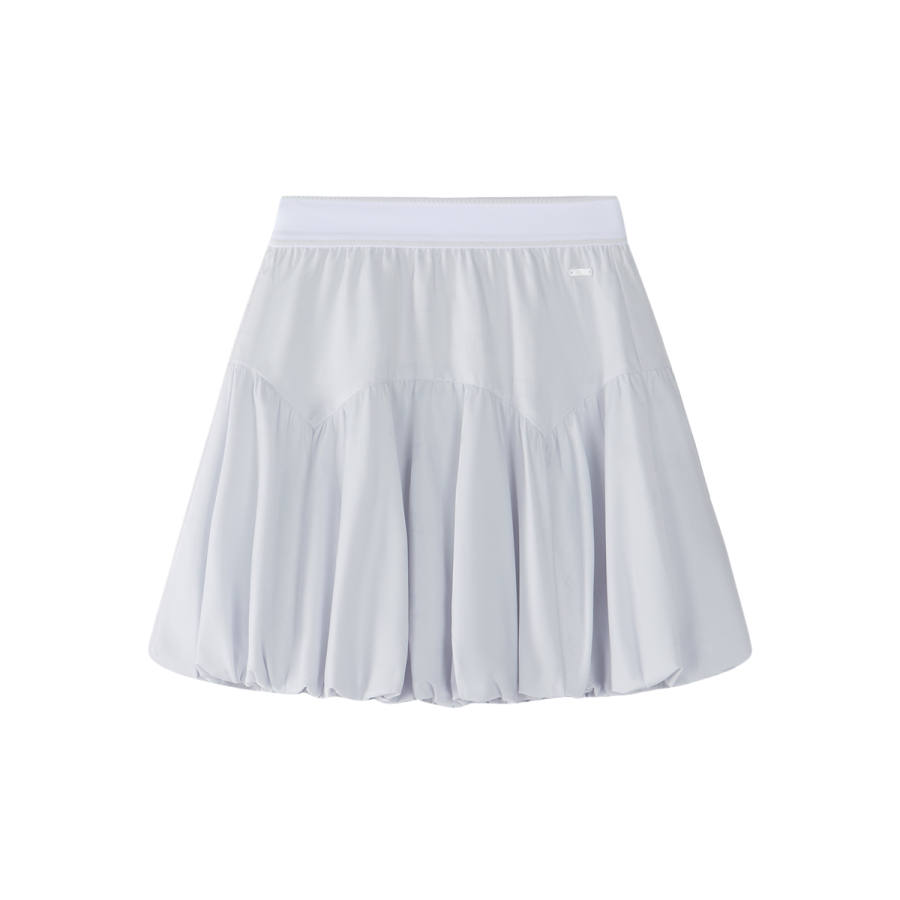 FILA KIDS Solid Color Brand Logo Moderate Skirt Summer Kids'