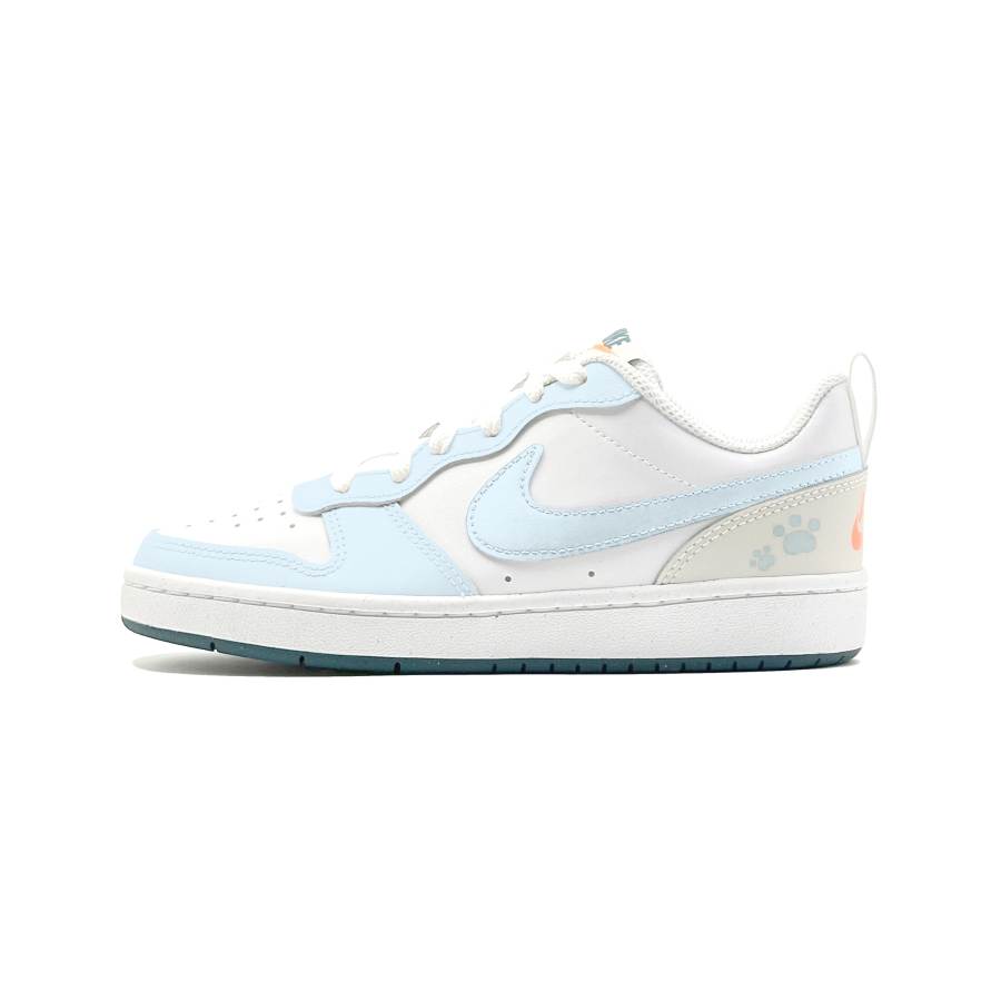 Nike Nike Court Borough 2 Ice Blue Cat Island Leather Low top Kids' Skateboarding Shoes Unisex