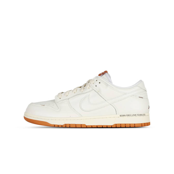Nike Nike Dunk Blank Space Leather Cushioning Coverage Slip Resistant Low top Skateboard Shoes Men's Yellow White