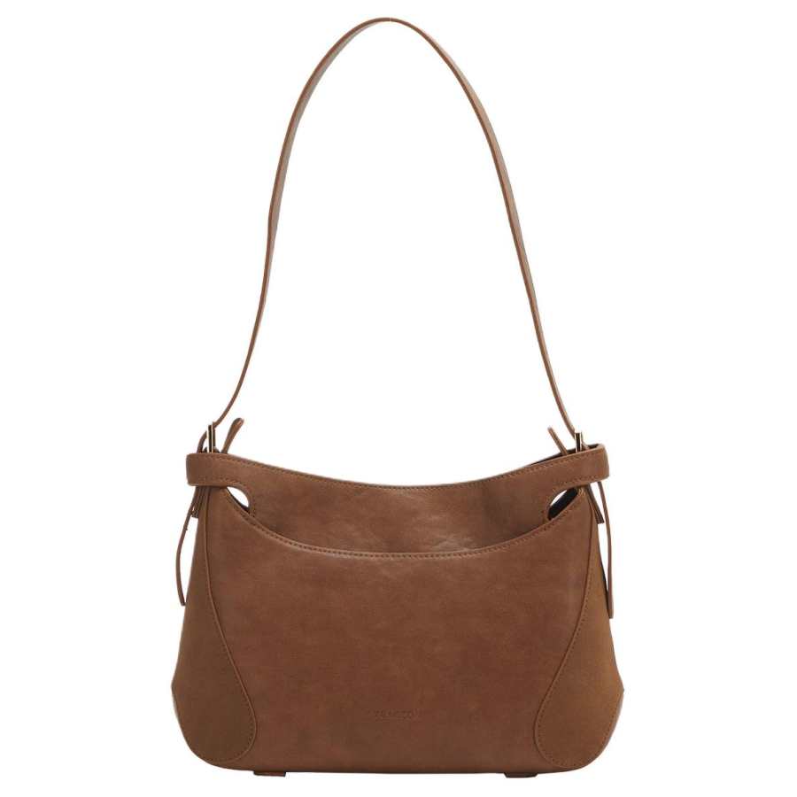 YEARCON Synthetic Leather Shoulder Bag Women's Brown