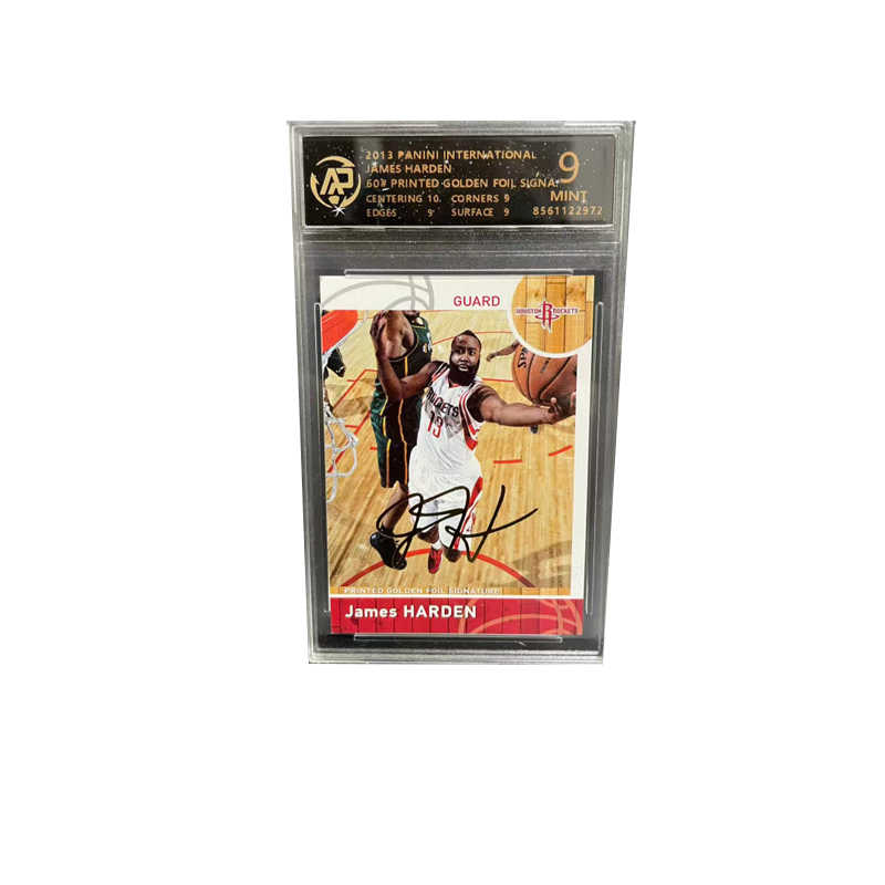 PANINI International Rocket, James Harden, Big Beard, Gold Pen Autograph 2013 Season, Rare Collectible Edition
