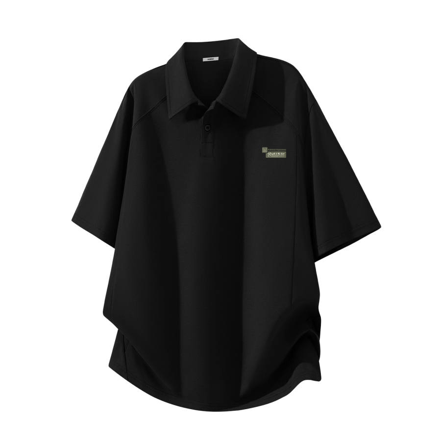 MINISO Polo Shirts Unisex Polo Collar Moderate Straight Fit