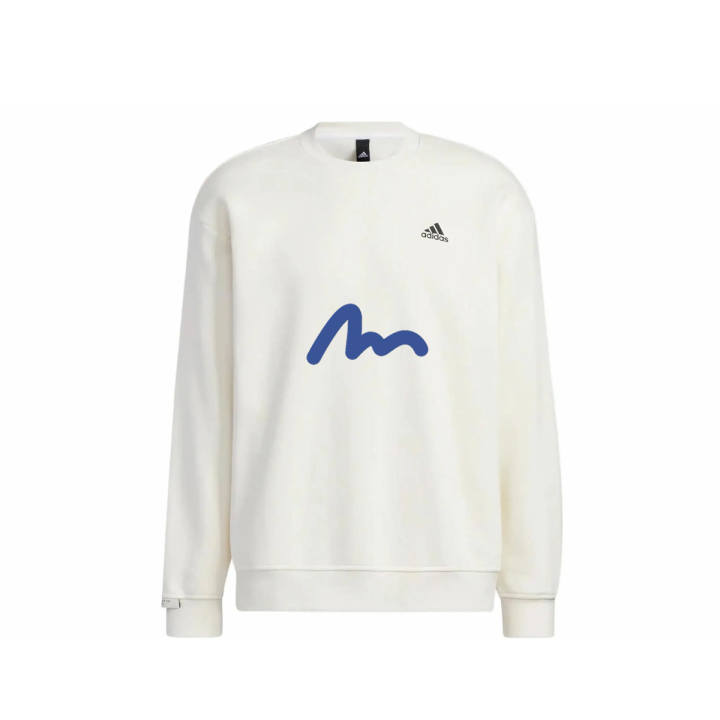 Adidas Adidas LABEL Sweatshirts Unisex White Crew Neck Moderate Regular