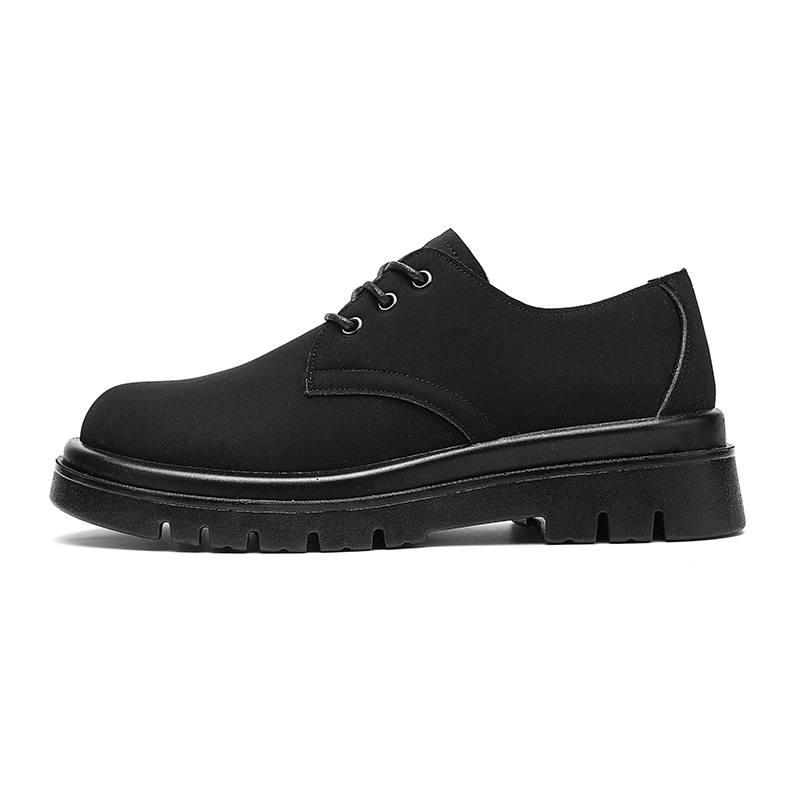 WARRIOR WARRIOR Casual Leather Shoes Men's Low Top Black