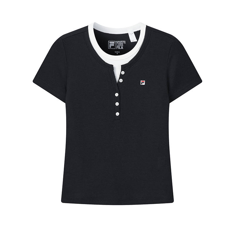 FILA WHITE T Shirt Women's Legend Blue