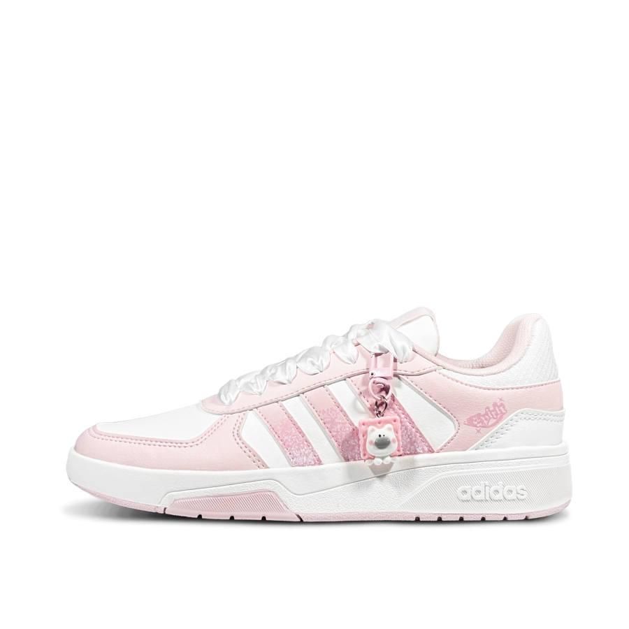 Adidas Adidas COURTBEAT Jumping Puppy Low top Skateboard Shoes Unisex Pink White