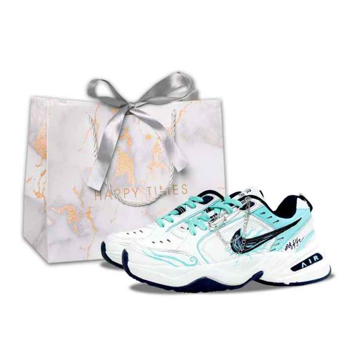 Nike Nike Air Monarch 4 Spring Box Slip Resistant Low top Chunky Sneakers Unisex Sky Blue