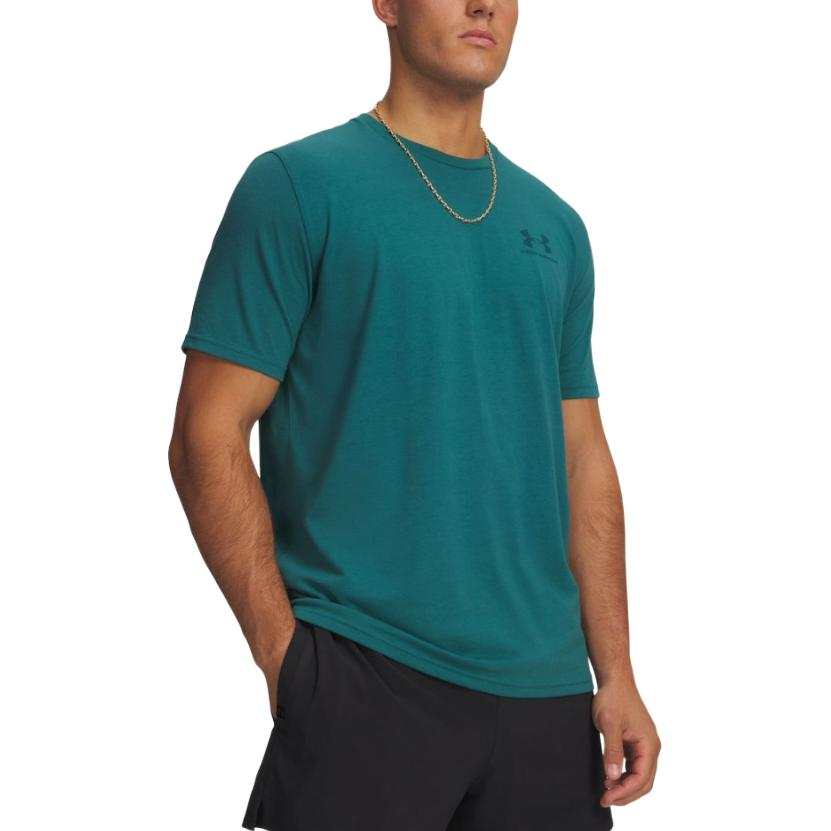 Under Armour T Shirts Men's Green Crew Neck