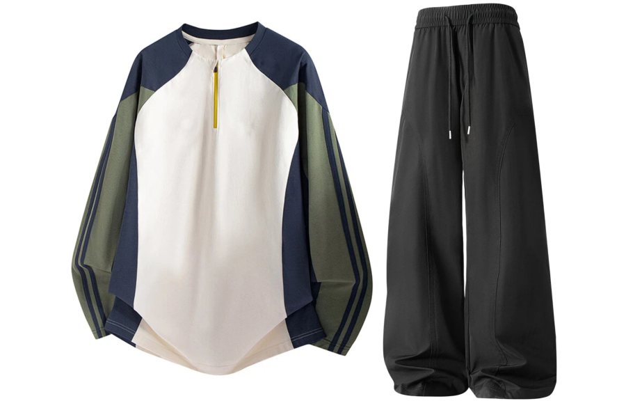 GWAF Casual Sportswear Unisex Henry Collar Moderate