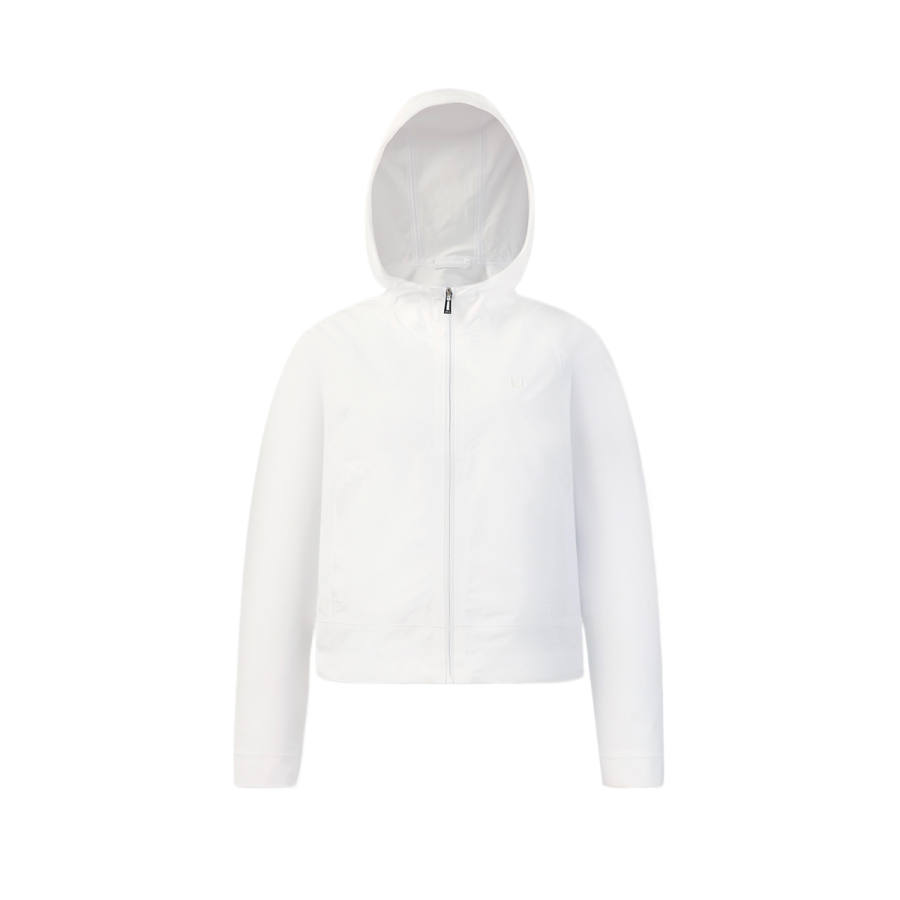 FILA Jackets Women's Jade White Hooded Non Detachable Moderate