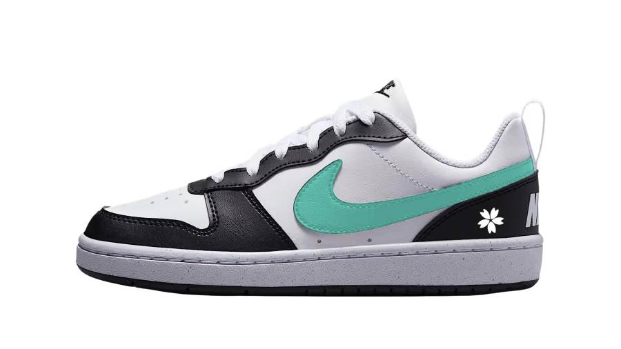 Nike Nike Court Borough Low top Kids' Skateboarding Shoes Black Green Teenagers