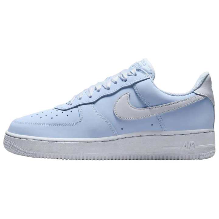 Nike Nike Air Force 1 Breathable Skateboard Shoes Women's Light Blue Gray
