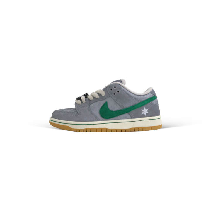 Nike Nike Dunk SB Lime Ice Gray Suede Abrasion Resistant Low top Skateboard Shoes Unisex White Gray Green