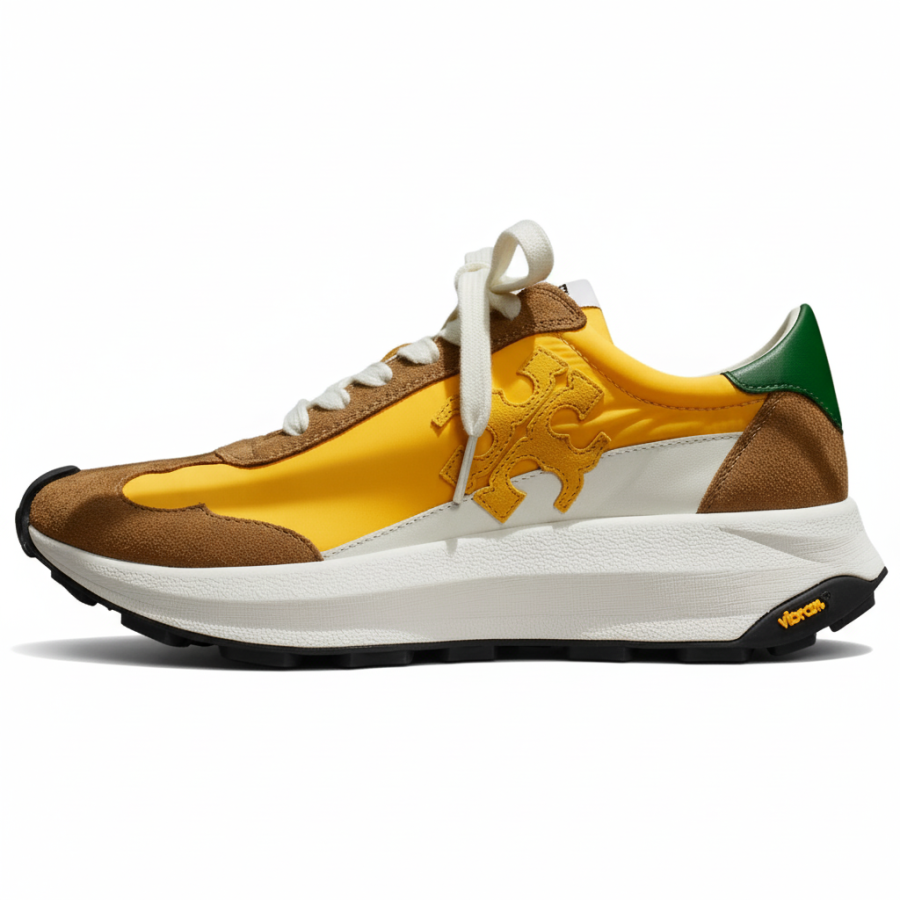 TORY BURCH Tory Leather Low top Casual Shoes Women's Yellow