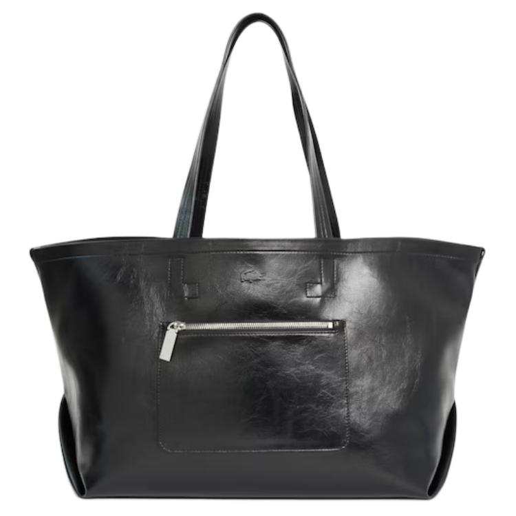 LACOSTE Pu Handbag Large Women's Black