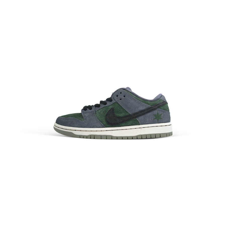 Nike Nike Dunk SB Polaris Suede American Vintage Abrasion Resistant Low top Skateboard Shoes Unisex Gray Green Black