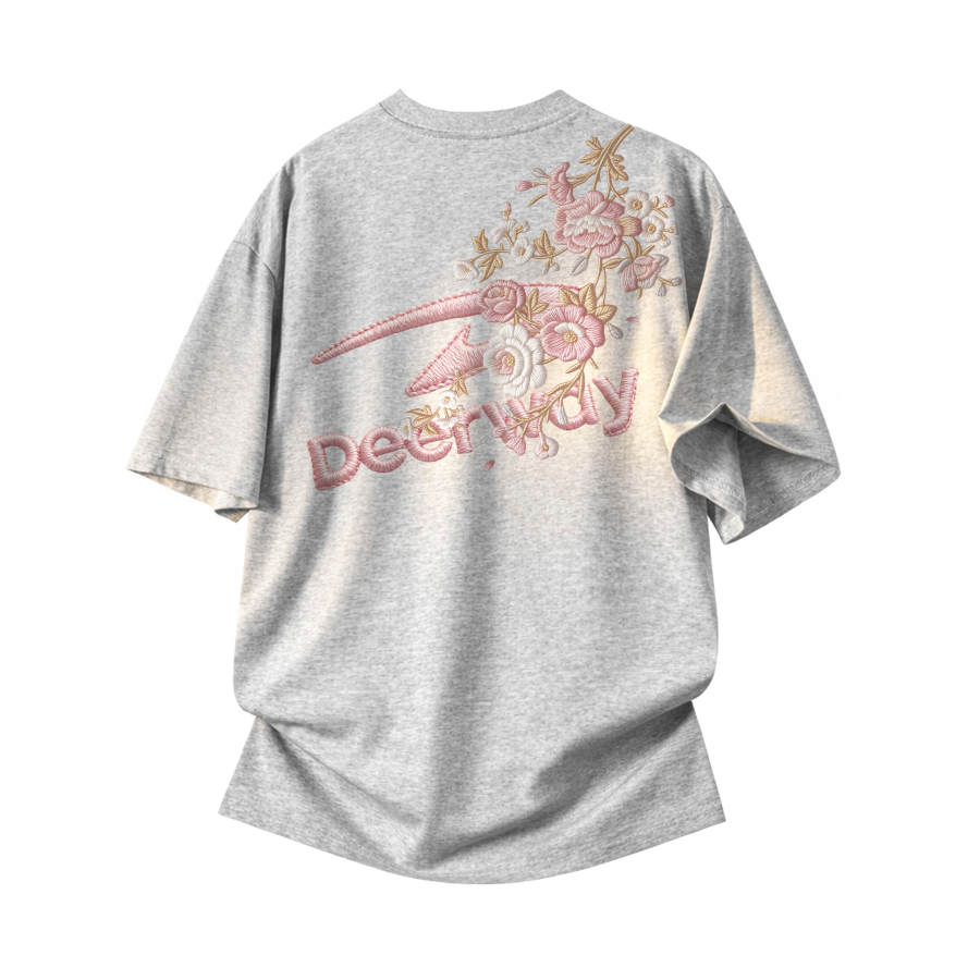DEERWAY T Shirts Unisex Crew Neck Moderate Straight Fit