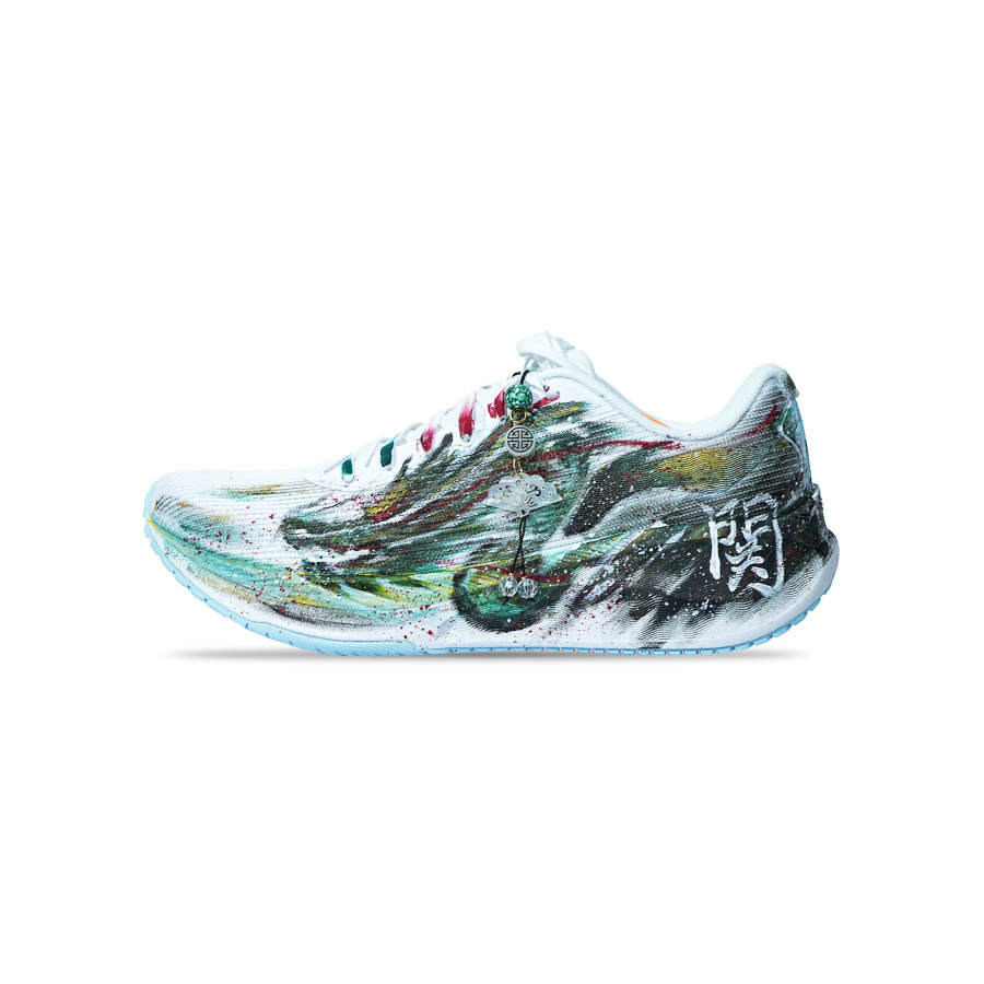 Li-Ning Li Ning Version 2.0 Fabric Low top Casual Physical Fitness Test & Exam City Commuting Running Shoes Men's White Green