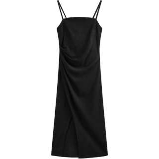 CHARM GLOW Slip Dresses Women's Boat Neck Moderate Mid Length