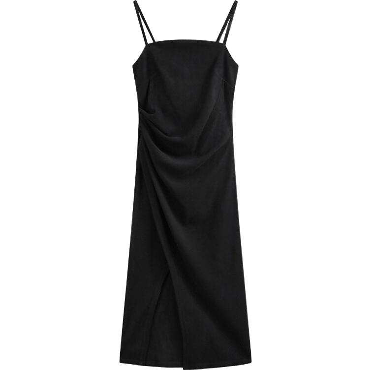 CHARM GLOW Slip Dresses Women's Boat Neck Moderate Mid Length