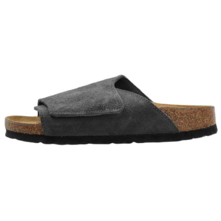 Birkenstock Solana Rubber Abrasion Resistant Slide Slippers Unisex Dark Gray