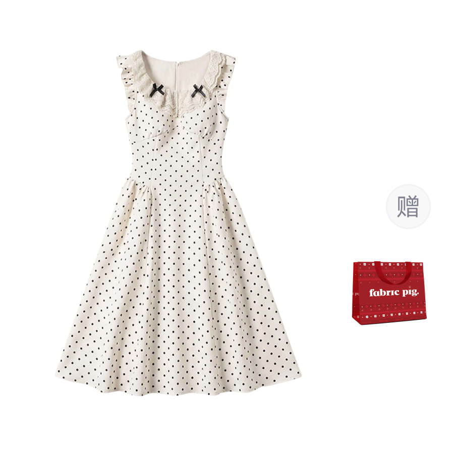 Fabric Pig Short Sleeved Dress Women's