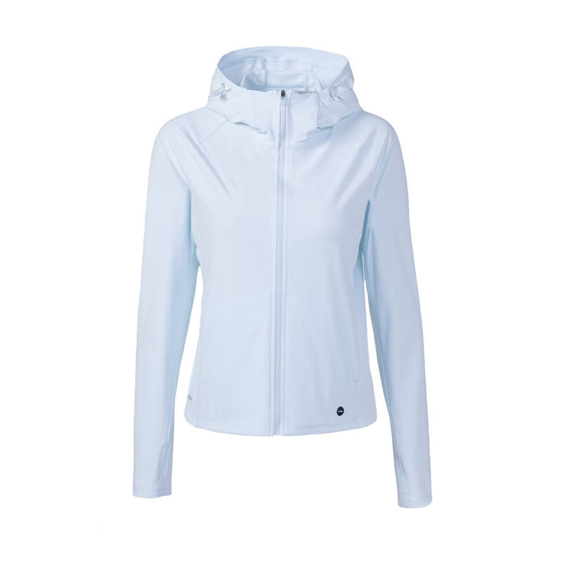 Li-Ning Li Ning Breathable UV Protection Sun Protection Clothing Women's Light Sky Blue